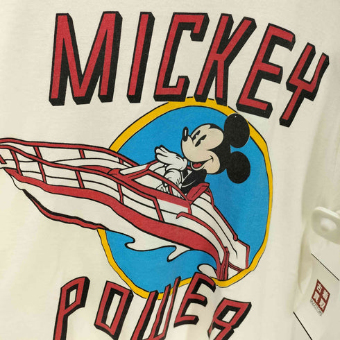 90S USA製 シングルステッチ キャラクタープリント クルーネック半袖Tシャツ メンズ import:XL