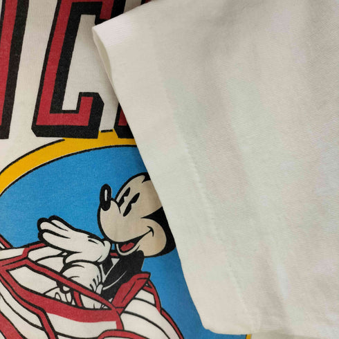 90S USA製 シングルステッチ キャラクタープリント クルーネック半袖Tシャツ メンズ import:XL