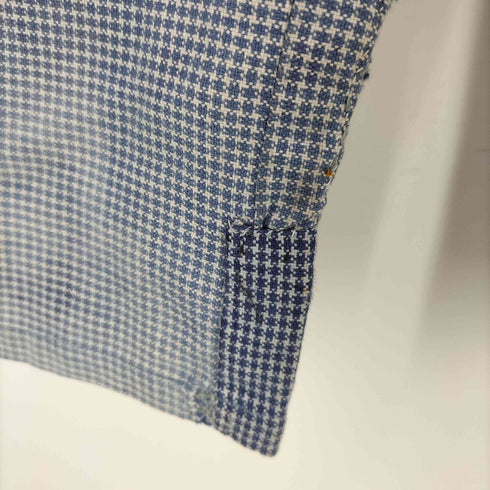 Samaritaine Paris 30s 2本針シンチバック フロントホック 格子柄スラックス メンズ