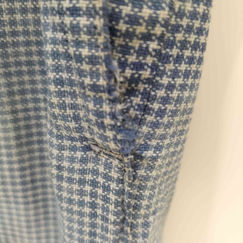Samaritaine Paris 30s 2本針シンチバック フロントホック 格子柄スラックス メンズ