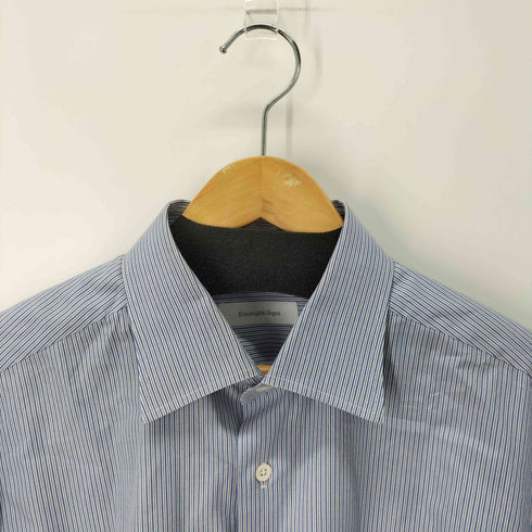 ERMENEGILDO ZEGNA ストライプオーバーサイズシャツ ドレスシャツ メンズ 43/17