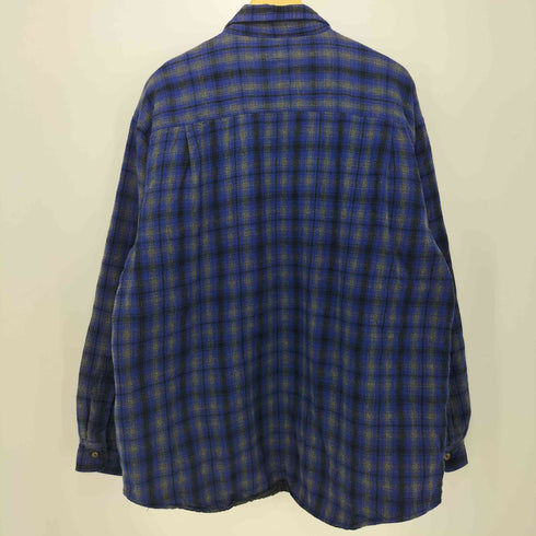 CLAYBROOKE 80-90s チェック柄 キルティング裏地 シャツジャケット メンズ import:XL