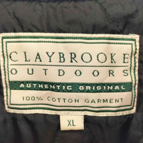 CLAYBROOKE 80-90s チェック柄 キルティング裏地 シャツジャケット メンズ import:XL
