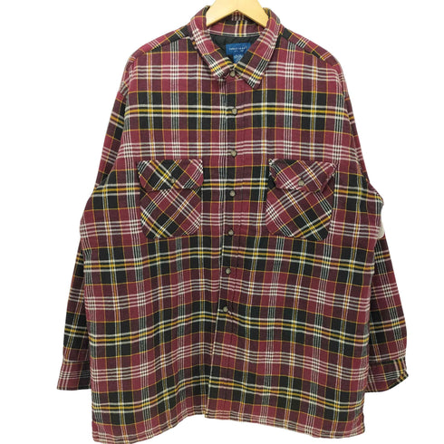 TOWN CRAFT 80-90s チェック柄 キルティング裏地 シャツジャケット メンズ import:XL