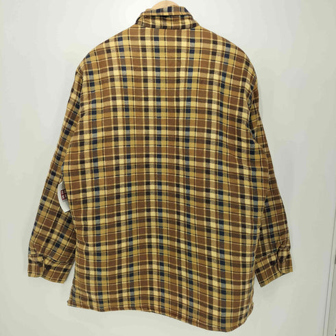 Northern Summit 80-90s チェック柄 キルティング裏地 シャツジャケット メンズ import:XL