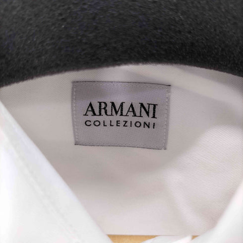 アルマーニコレツィオーニ ARMANI COLLEZIONI ワンポケットプレーンシャツ ビックサイズ ドレスシャツ メンズ 42/16