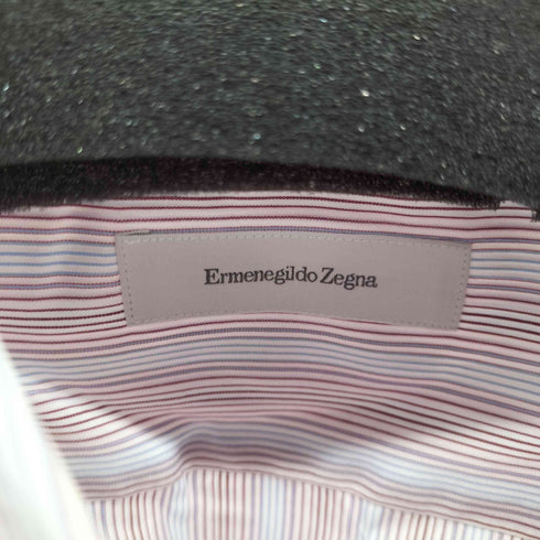 ERMENEGILDO ZEGNA ストライプオーバーサイズシャツ ドレスシャツ メンズ 43/17