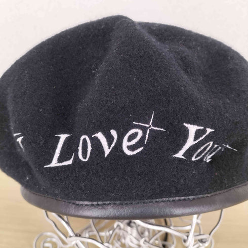 アザストーキョー AZS TOKYO I LOVE YOU 刺繍ウールベレー帽 メンズ