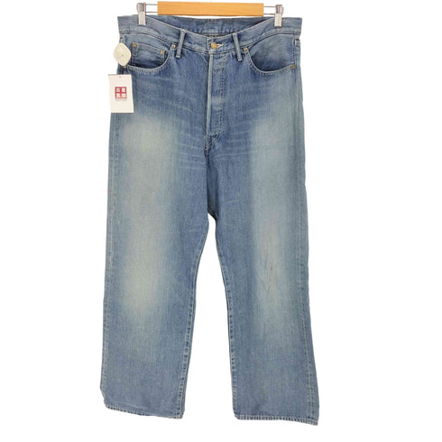 グラフペーパー Graphpaper Selvage Denim Five Pocket Wide Straight Pants LIGHT FADE メンズ JPN:3
