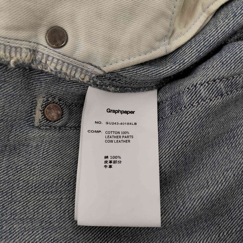グラフペーパー Graphpaper Selvage Denim Five Pocket Wide Straight Pants LIGHT FADE メンズ JPN:3