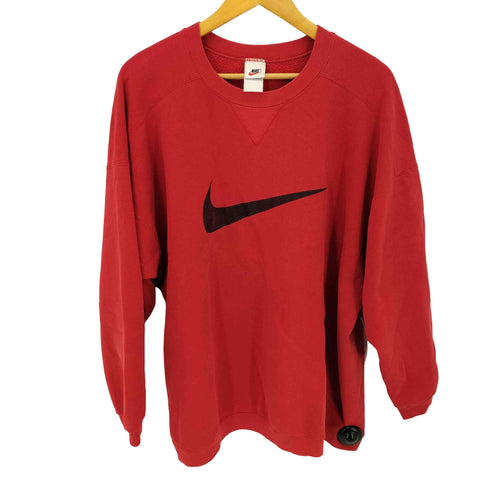 ナイキ NIKE 90S 銀タグ スウォッシュロゴVガゼットクルーネックスウェット メンズ