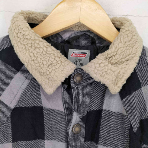 ディッキーズ Dickies 襟ボア チェックネルシャツ メンズ JPN:S