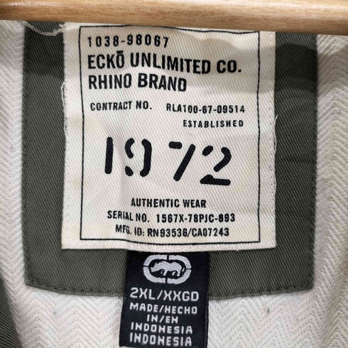 エコーアンリミテッド ECKO UNLTD 中綿入り ミリタリージャケット メンズ 2XL
