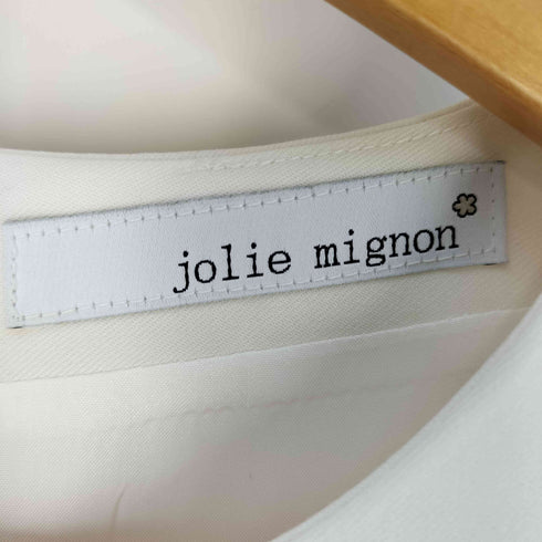JOLIE MIGNON バイカラーウエストリボン 7分袖お呼ばれワンピース レディース JPN:38