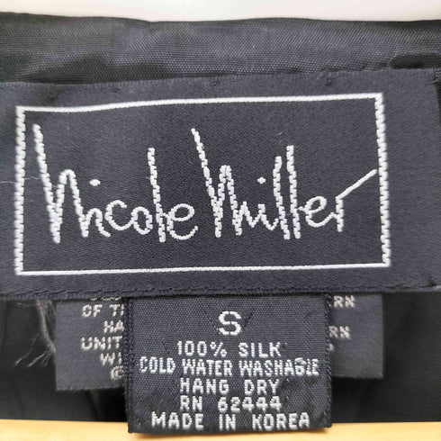 nicole miller シルク総柄ベスト レディース JPN:S
