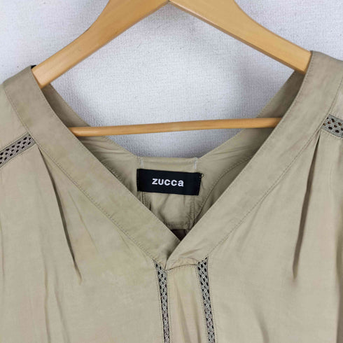 ズッカ ZUCCa レース切替 半袖ワンピース チュニック レディース JPN:M