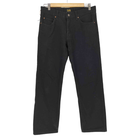 リー Lee REGULAR FIT ジップフライブラックデニムパンツ メンズ 31×29