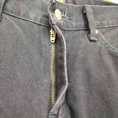 リー Lee REGULAR FIT ジップフライブラックデニムパンツ メンズ 31×29