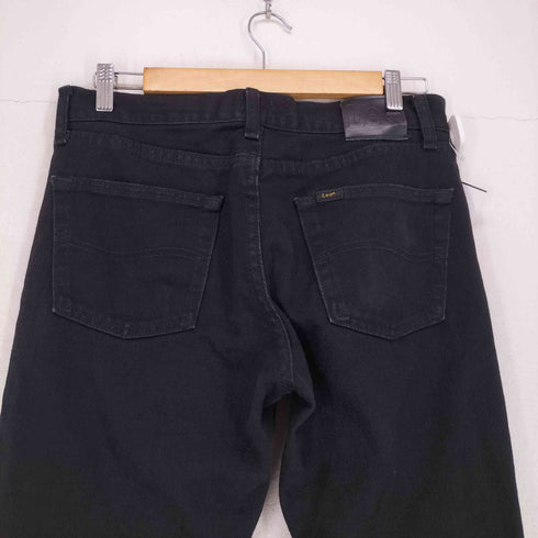 リー Lee REGULAR FIT ジップフライブラックデニムパンツ メンズ 31×29