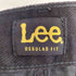 リー Lee REGULAR FIT ジップフライブラックデニムパンツ メンズ 31×29