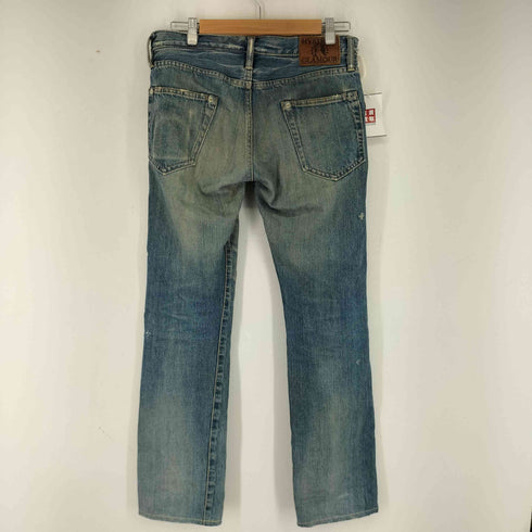 ヒステリックグラマー HYSTERIC GLAMOUR SP加工小窓リメイクスタッズ付きストレートデニムパンツ メンズ 28