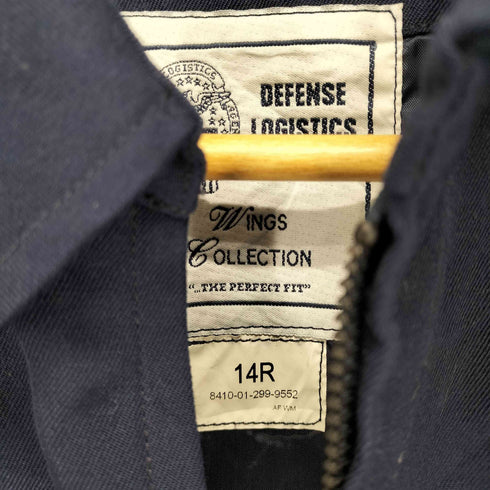 DEFENSE LOGISTICS AGENCY U.S. AIR FORCE刺繍ジップブルゾン メンズ 14R