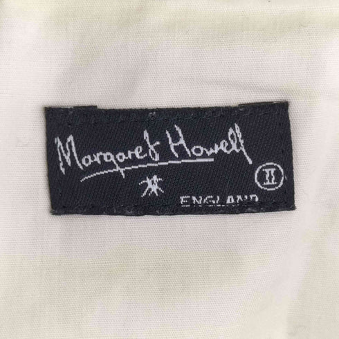 マーガレットハウエル MARGARET HOWELL 旧タグ OLD ウールカシミヤ プリーツ ラップスカート 巻きスカート レディース 2