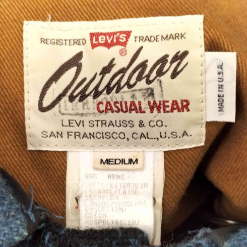 リーバイス Levis 90S 96年製 USA製 チェック ウール マッキーノ ジャケット メンズ import:M