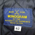 MONOGRAM USA製 裏地キルティング 錨ボタン ピー コート メンズ US:42