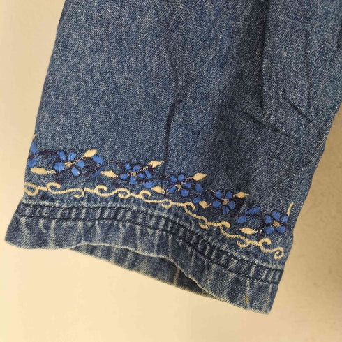 STUDIO WEST 花柄刺繍デニムジャケット メンズ JPN:L
