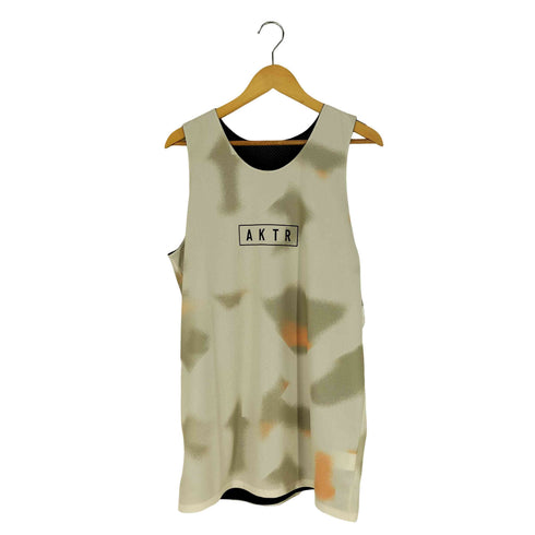 AKTR SCRIBBLE REVERSIBLE TANK スクリブル リバーシブル タンクトップ バスケットボール ゲームシャツ メンズ JPN:L