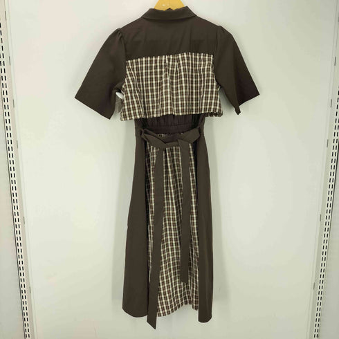 アクシーズファム axes femme パッチワークシャツワンピース レディース FREE