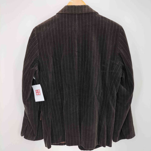 ジュンメン JUN MEN ストライプ ピークドラペル シングル2B テーラードジャケット メンズ import:S