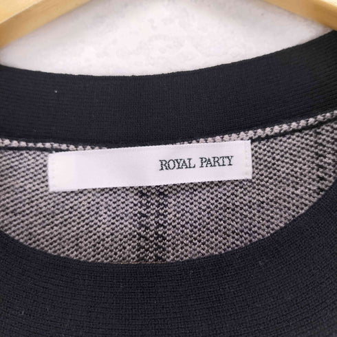 ロイヤルパーティー ROYAL PARTY チェック柄エンブレム配色ミニワンピース レディース FREE