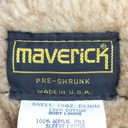 マーベリック MAVERICK USA製 ボア デニムトラッカージャケット メンズ US:42