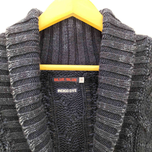 ブルーブルー BLUE BLUE INDIGO COTTON CABLE KNIT COAT メンズ JPN:2