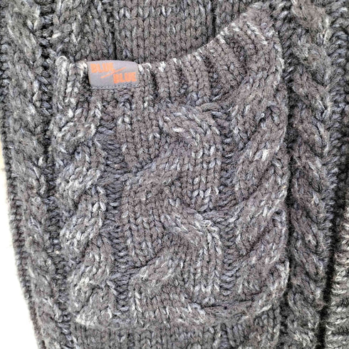 ブルーブルー BLUE BLUE INDIGO COTTON CABLE KNIT COAT メンズ JPN:2