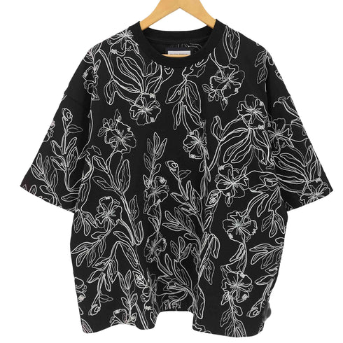 メゾンスペシャル MAISON SPECIAL Flower Embroidery Prime-Over Crew Neck T-Shirt メンズ 2