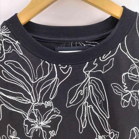 メゾンスペシャル MAISON SPECIAL Flower Embroidery Prime-Over Crew Neck T-Shirt メンズ 2