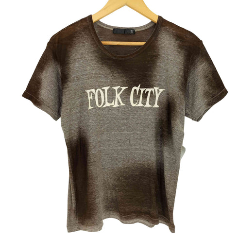 Varde77 USED加工 FOLK CITY Tシャツ メンズ JPN:S