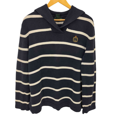 ラルフローレン RALPH LAUREN セーラーカラープルオーバー ニットセーター ボーダー レディース JPN:L