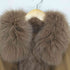 サガファーズ SAGA FURS カシミヤ100 ブルーフォックスポンチョ レディース M-L