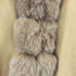 サガファーズ SAGA FURS カシミヤ100 ブルーフォックスポンチョ レディース M-L