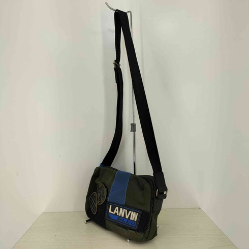 ランバンオンブルー LANVIN en Bleu ワッペン ナイロンショルダーバッグ メンズ