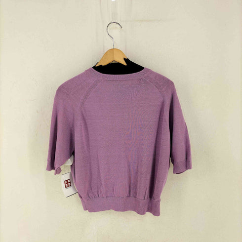 ムジルシリョウヒン 無印良品 UVカットヘンプ混クルーネック五分袖セーター レディース JPN:M