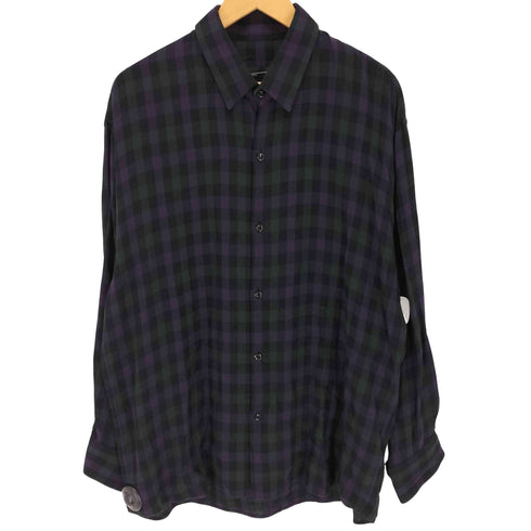 ラッドミュージシャン LAD MUSICIAN TWILL GUN CLUB CHECK BIG SHIRT メンズ 44