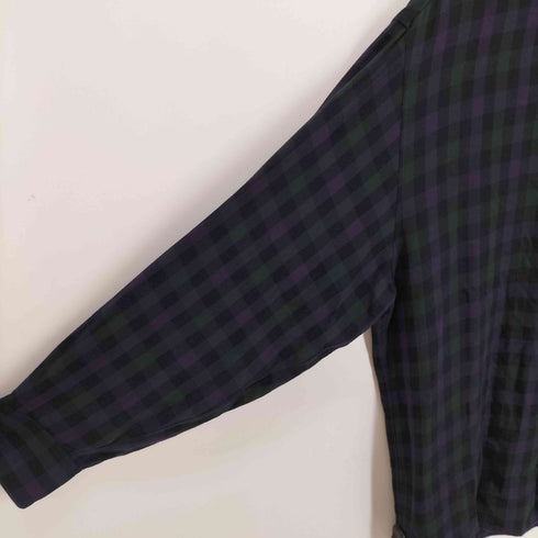 ラッドミュージシャン LAD MUSICIAN TWILL GUN CLUB CHECK BIG SHIRT メンズ 44
