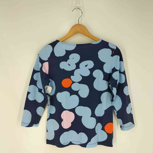 マリメッコ marimekko 総柄 七分丈 ボートネック カットソー レディース import:S