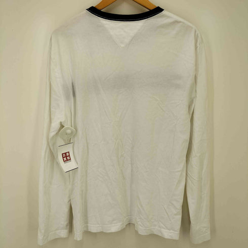 トミーヒルフィガー TOMMY HILFIGER ロゴ刺繍 L/S リンガーTシャツ レディース L/G