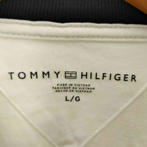 トミーヒルフィガー TOMMY HILFIGER ロゴ刺繍 L/S リンガーTシャツ レディース L/G